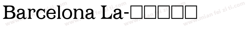Barcelona La字体转换